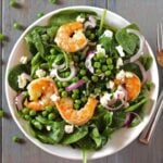 Spinach, Pea and Shrimp Salad