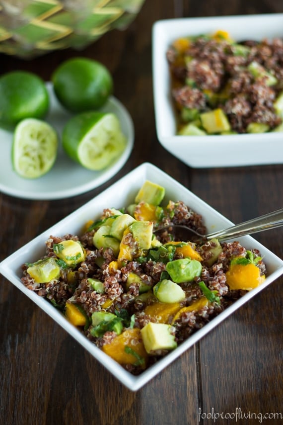 Mango Cereal - Mango and Quinoa Cereal served in a bowl