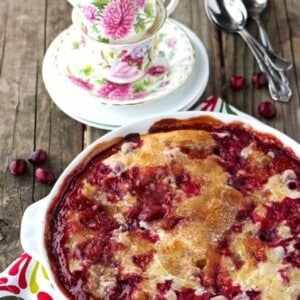 Easy Cranberry and Apple Cake