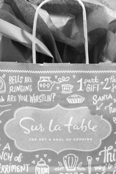 A carton bag of Sur La Table