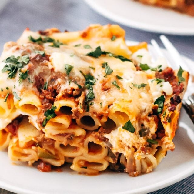 Easy Baked Ziti with Meat Sauce - Foolproof Living