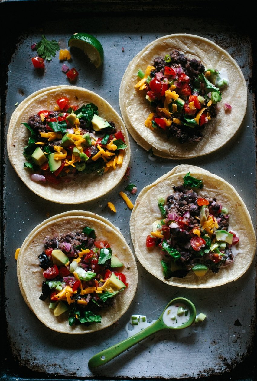 Black Bean and Quinoa Tacos Foolproof Living