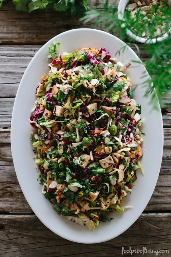 Almond and Sesame Asian Chicken Salad - Foolproof Living