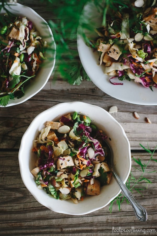 Almond and Sesame Asian Chicken Salad - Foolproof Living