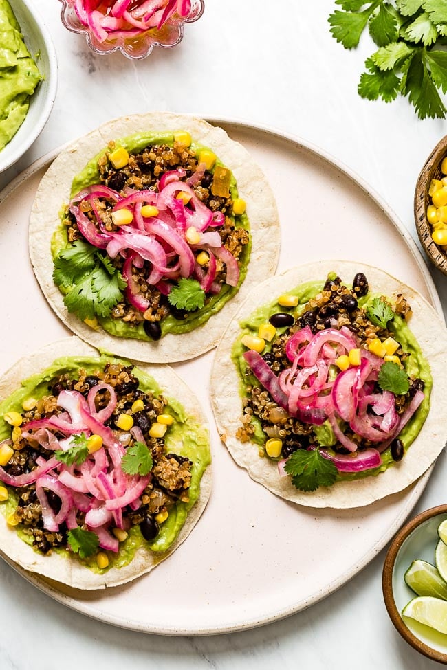 Quinoa Tacos on a plate