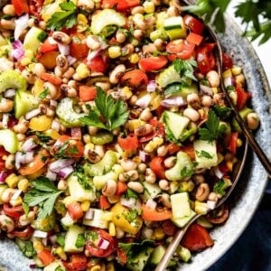 Black Eyed Pea Salad in a bowl
