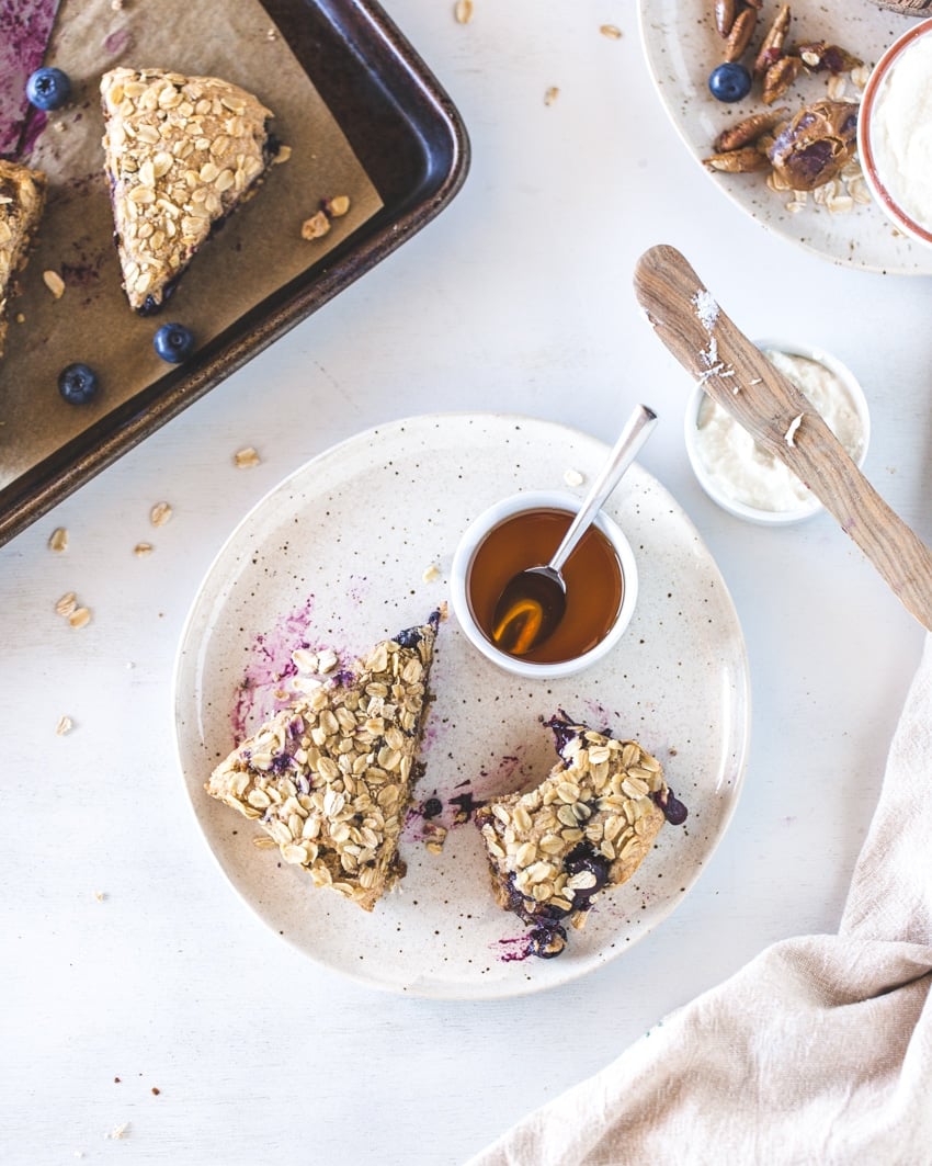 Spelt Scones with Blueberries and Lemon I foolproofliving.com