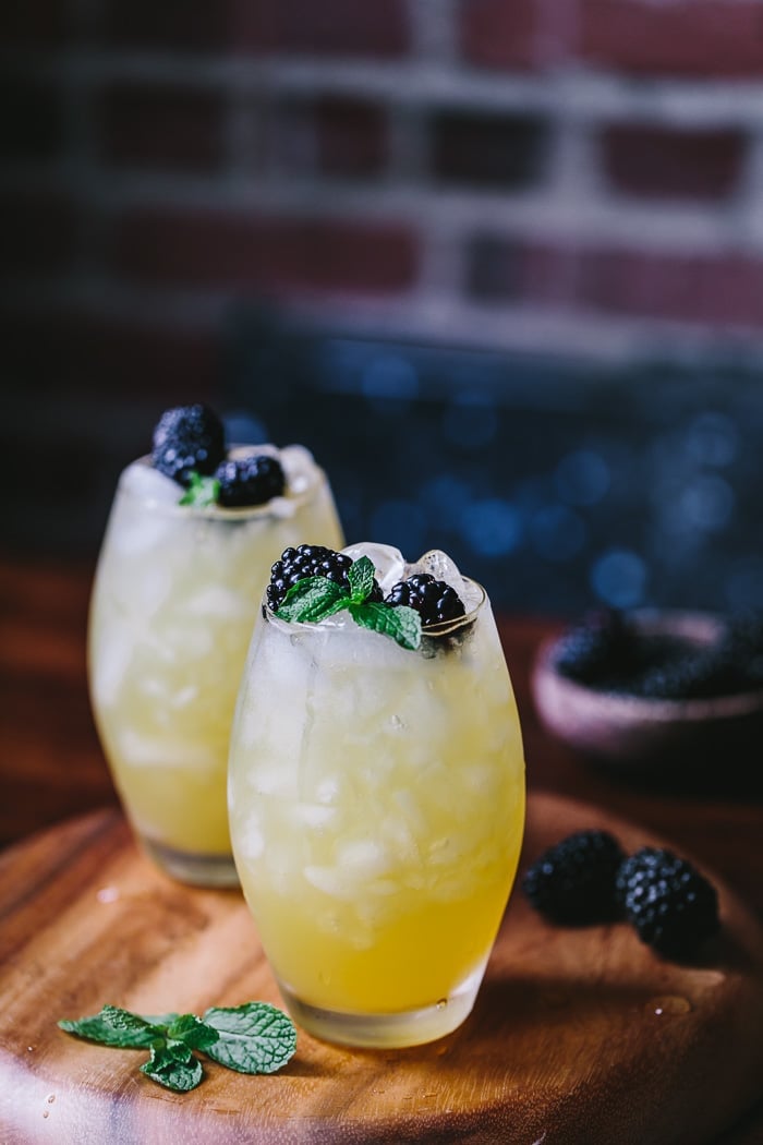 Mango and Blackberry Vodka Cooler