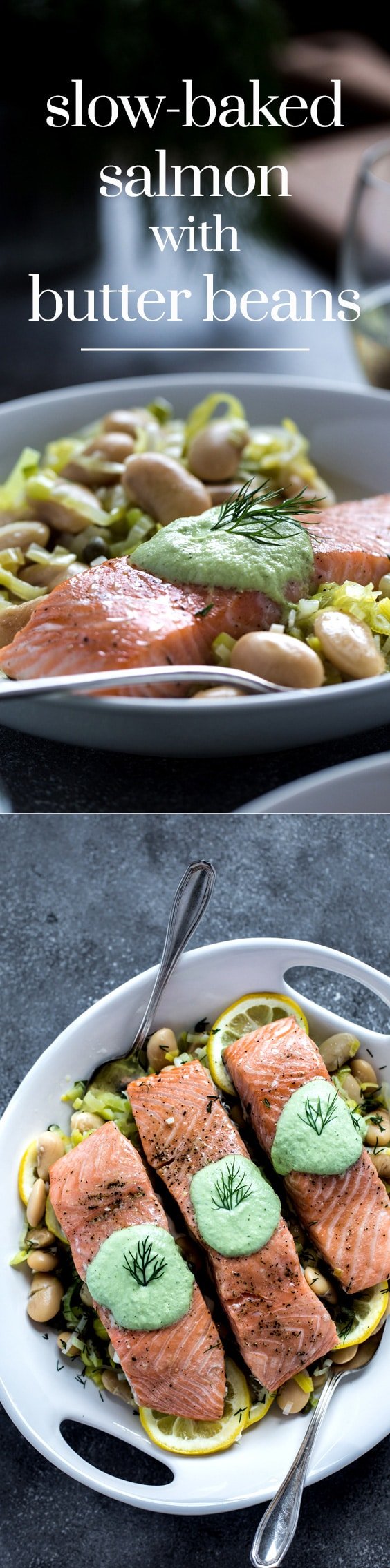 Slow-Baked Salmon with Butter Beans