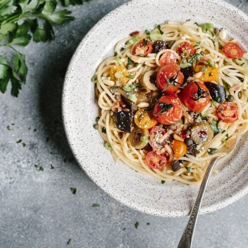 Eggplant Pomodoro Pasta - Foolproof Living