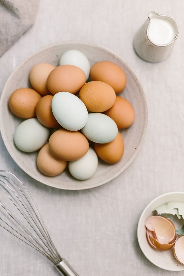 Truffled Asparagus Eggs on Toast Recipe: A quick and easy open-face sandwich recipe made with asparagus sautéed with truffle oil and mixed with eggs and goat cheese.