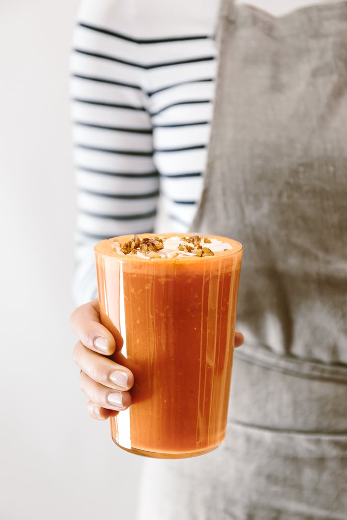 Banana Free Carrot Cake Smoothie - Foolproof Living