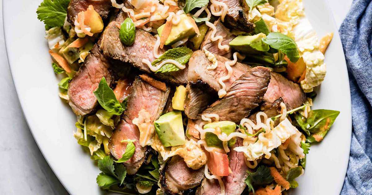 Thai Steak and Noodle Salad - Houston’s/Hillstone Copycat Recipe