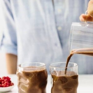 Nutella Lovers Vegan and Date Sweetened Healthy Chocolate Smoothie Recipe