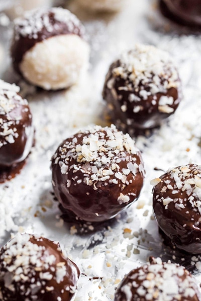 Quick and Easy Chocolate Desserts - Dark Chocolate Coconut Bites