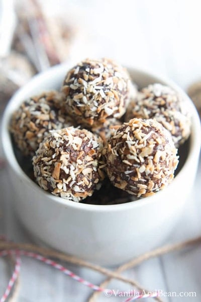 Bourbon Nut Date Truffles - Super Quick Chocolate Dessert Recipe