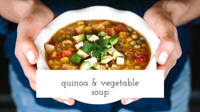 Quinoa and vegetable soup