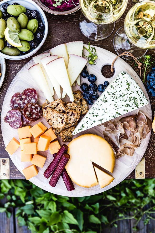 cheese and cracker board
