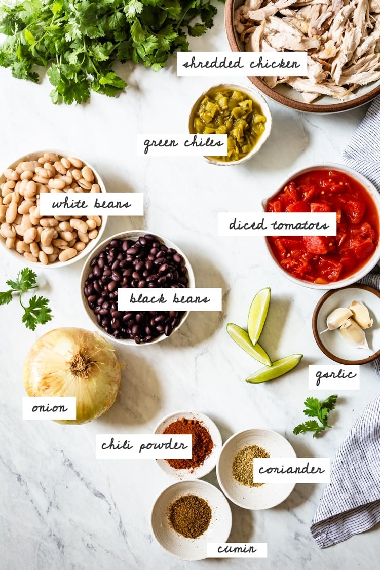 Super Simple Chicken Chili Recipe Ingredients