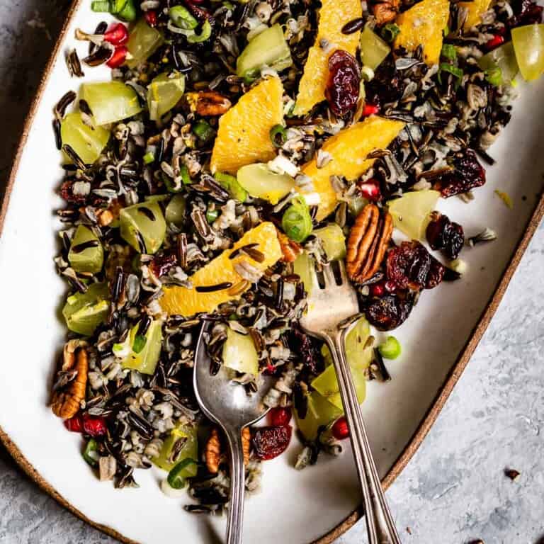 The Best Wild Rice Salad Recipe (VEGAN) Foolproof Living