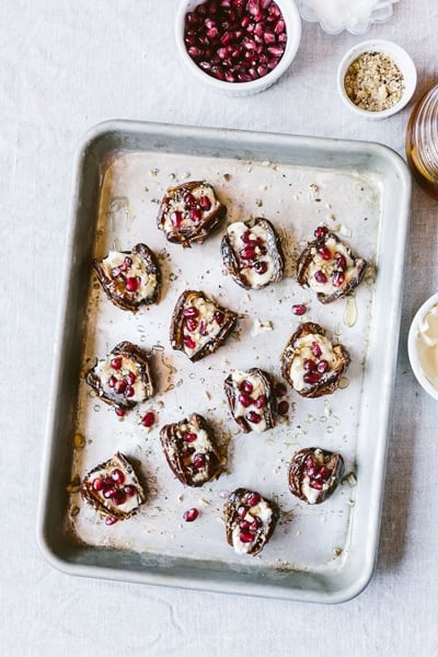 Mascarpone filled dates for desserts for Super Bowl Sunday round up