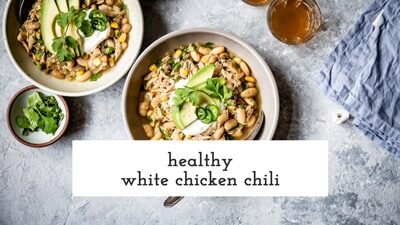 Healthy White Chicken Chili Recipe Video