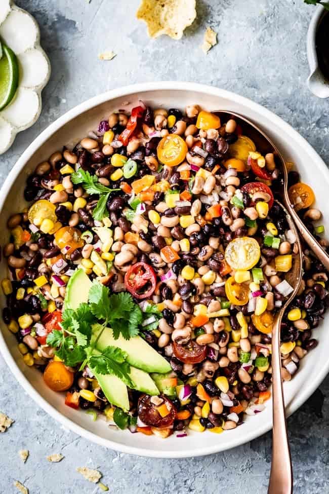 Texas Caviar recipe served in a bowl 