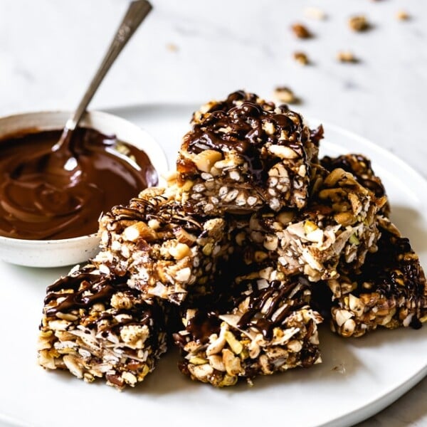 Homemade Kind Bars Drizzled with Chocolate