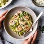 Skinny Shrimp Scampi with Zucchini Noodles Recipe Image