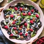 Blueberry Salad in a bowl