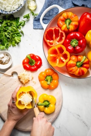 Mexican Stuffed Bell Peppers Recipe - Foolproof Living