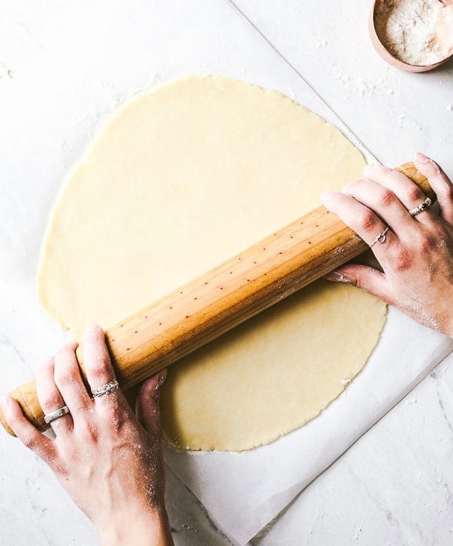 galette dough for peach and blueberry galette recipe