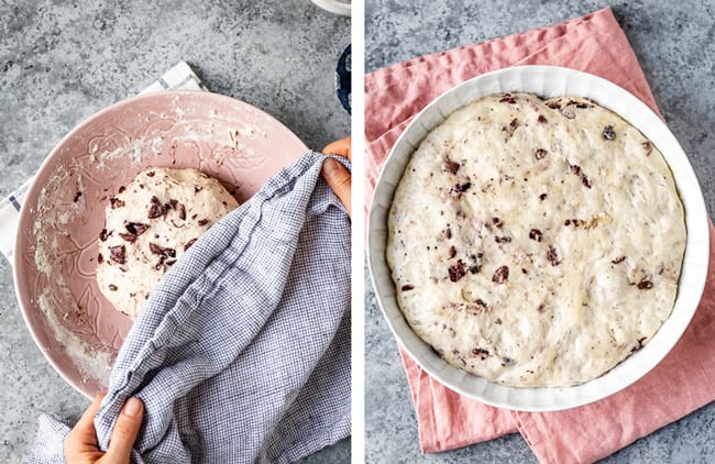 Learn how to make olive bread with Step by step photos