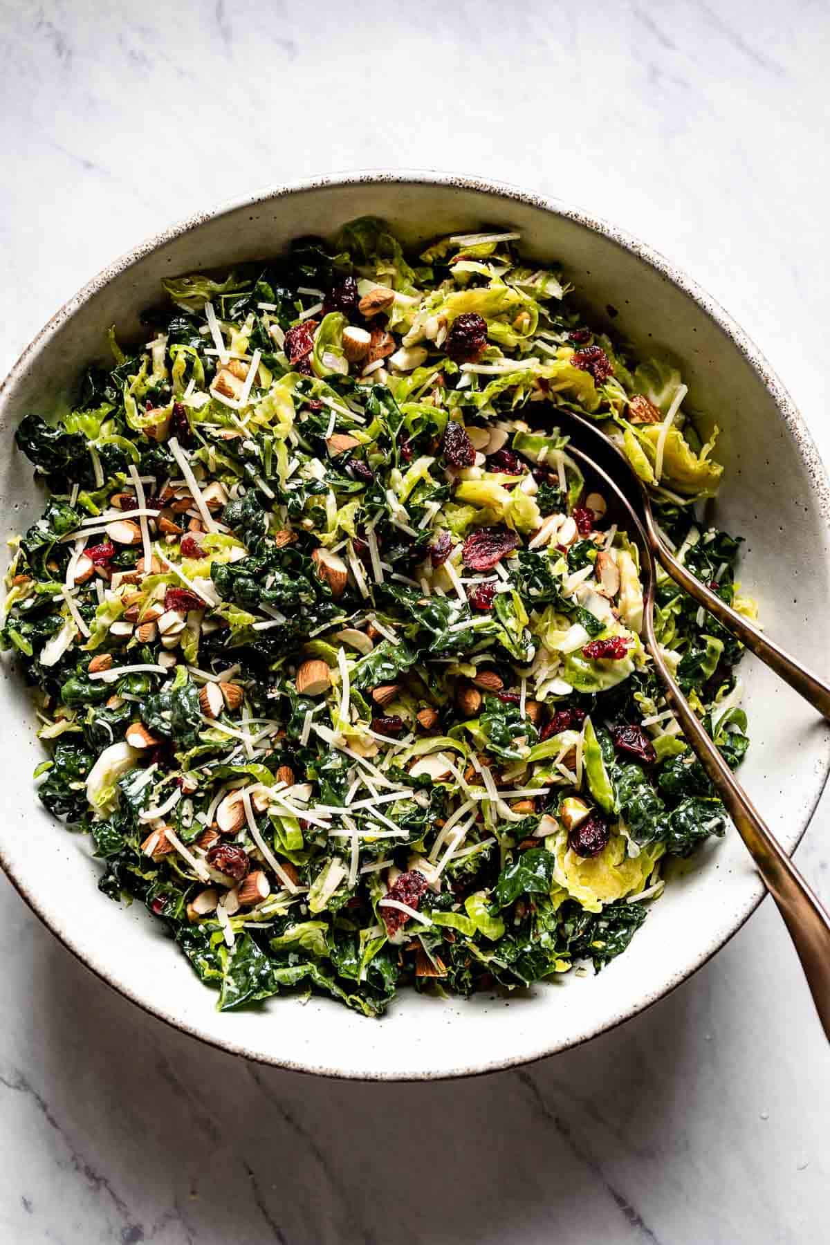 Kale Brussel Sprout Salad