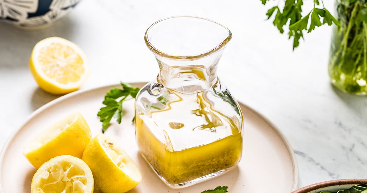 Lemon Olive Oil Dressing (Easy Recipe)