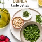 Flavoring agents to make quinoa taste better