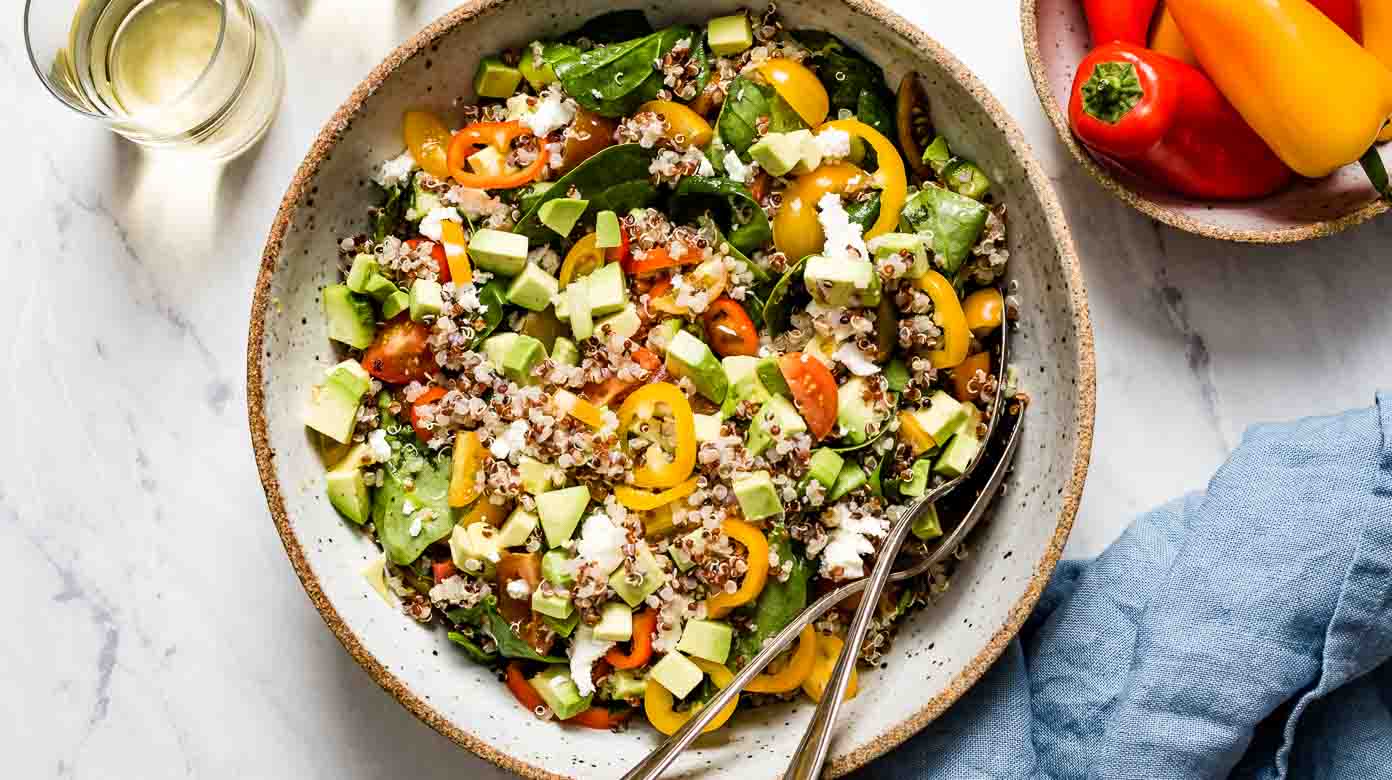 quinoa salad with avocado