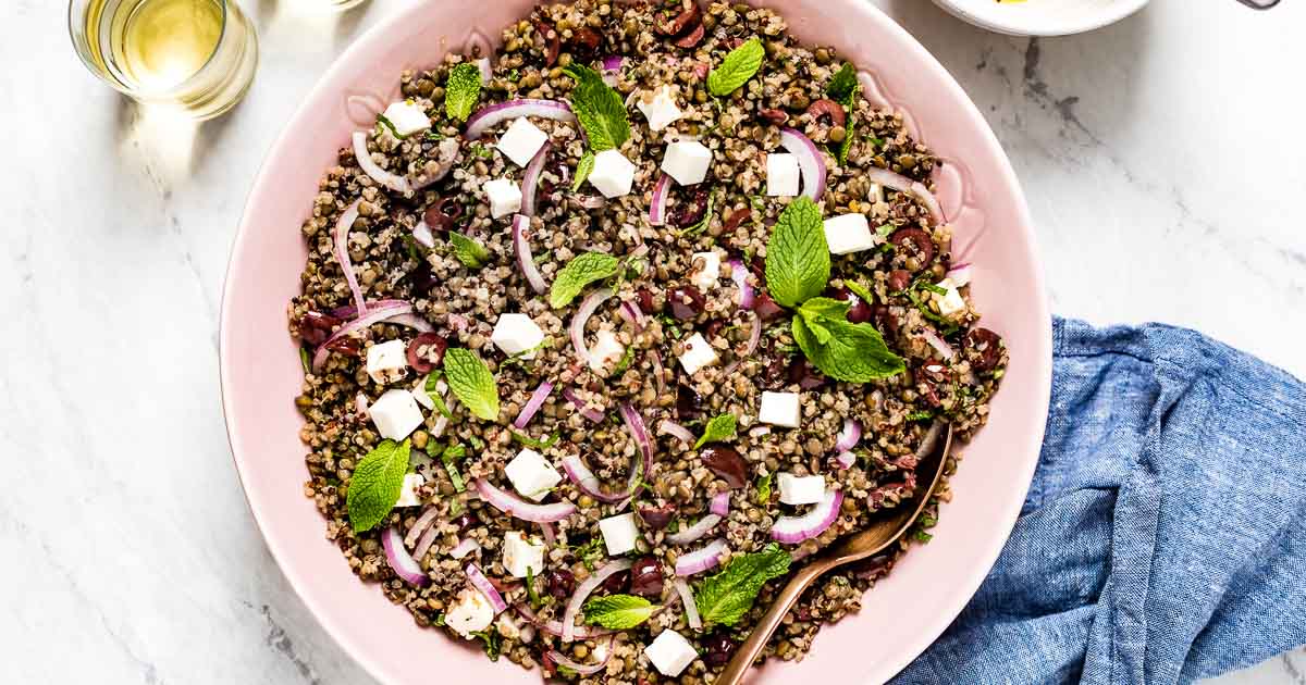 Detox Quinoa Lentil Salad - Foolproof Living