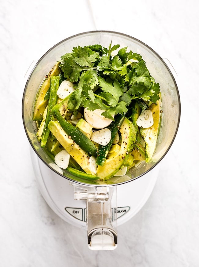 Whole30 Creamy Avocado Salad Dressing - Fresh Water Peaches