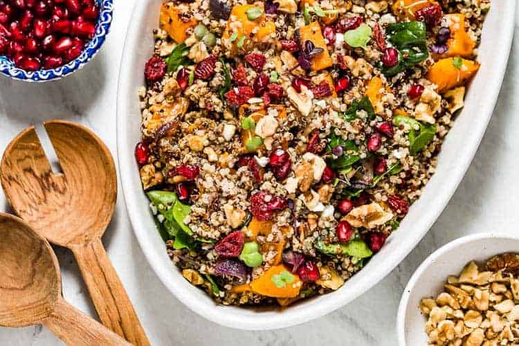 a bowl of quinoa salad to represent lunch recipes category