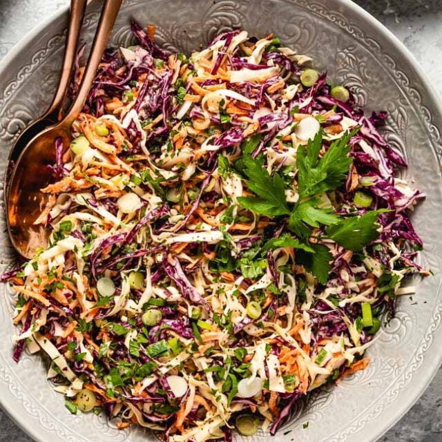 Greek Yogurt Coleslaw with Healthy Coleslaw Dressing Foolproof Living