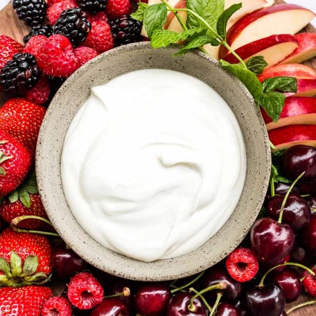 Easy Yogurt Fruit Dip Recipe (3 Ingredients only!) Foolproof Living