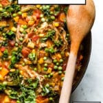 Chicken Vegetable Soup recipe in a pot
