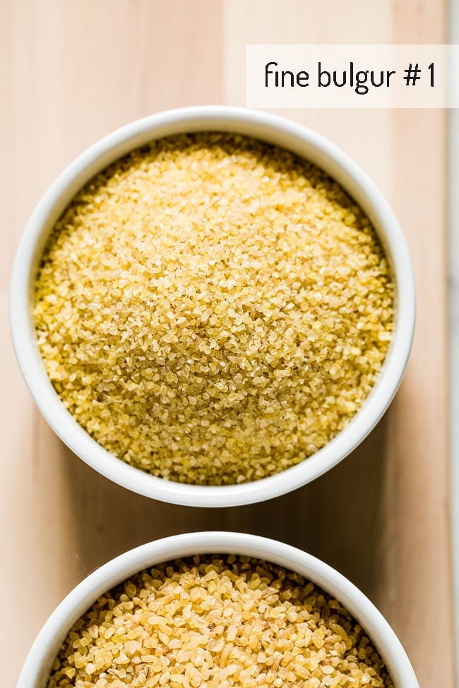 Extra fine bulgur in a bowl