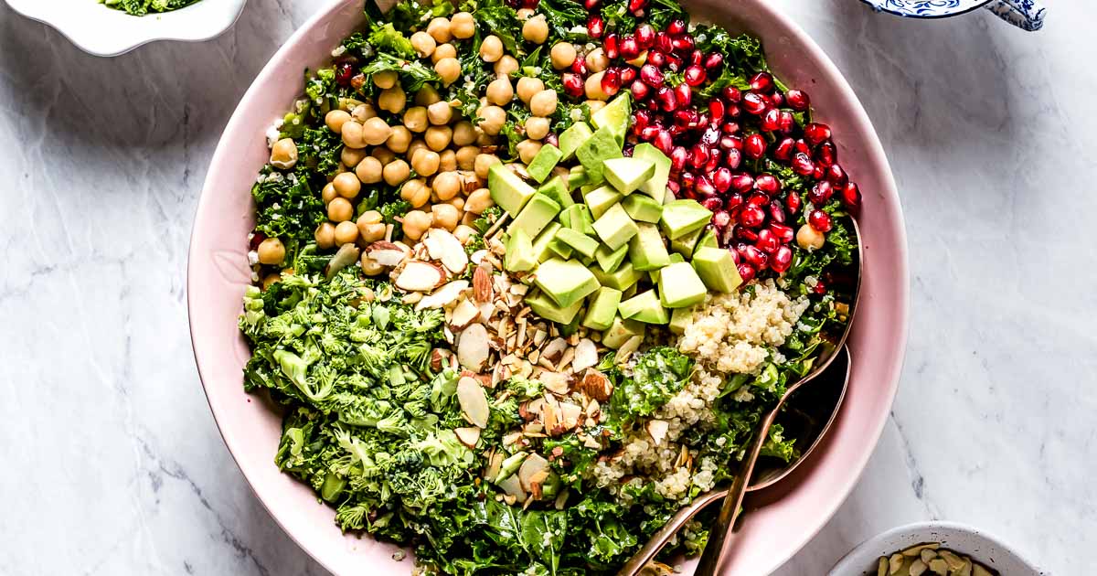 Kale Quinoa Salad with Lemon Dressing - Foolproof Living
