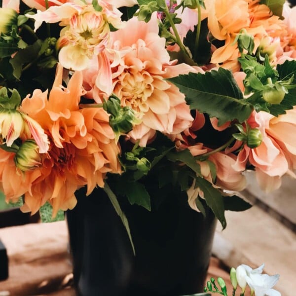 fresh flowers in a vase
