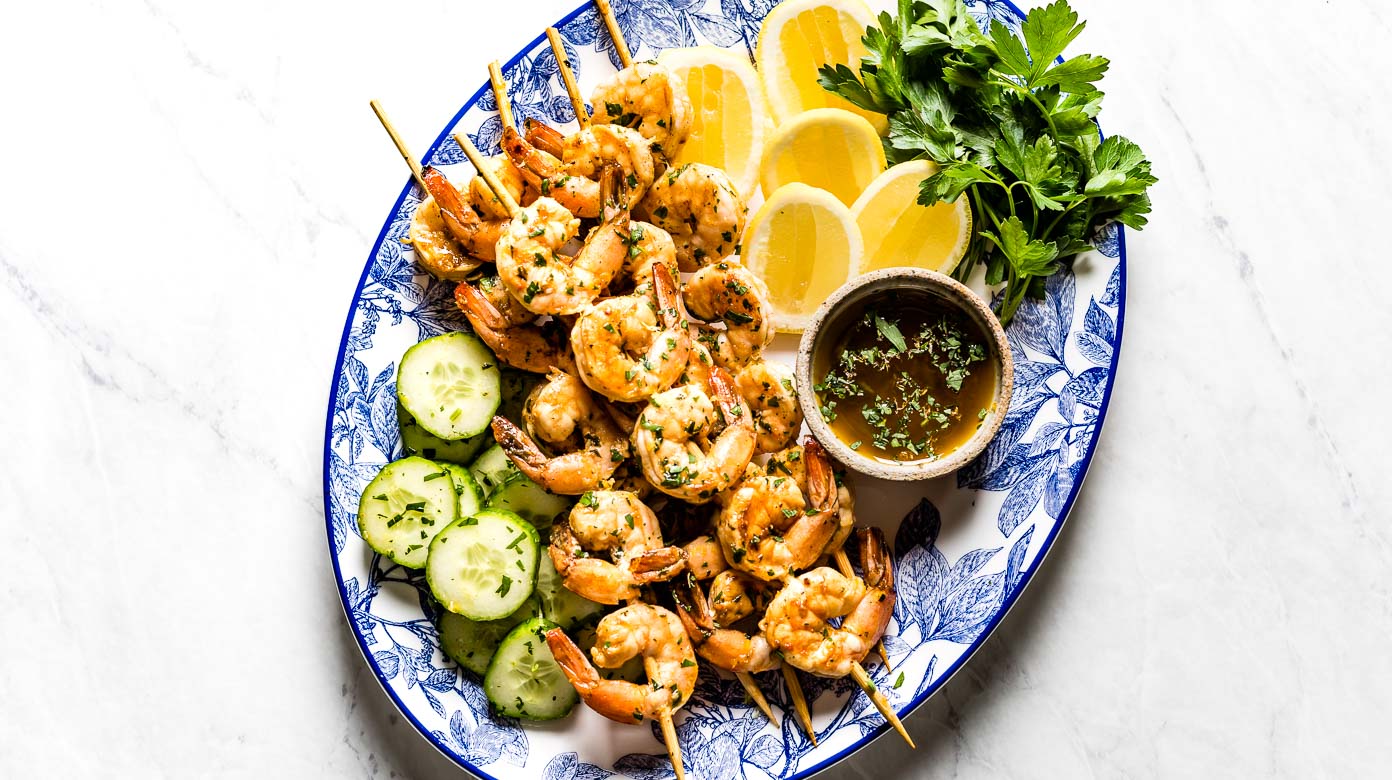 Grilled Shrimp Skewers (Fast & Easy!) – A Couple Cooks