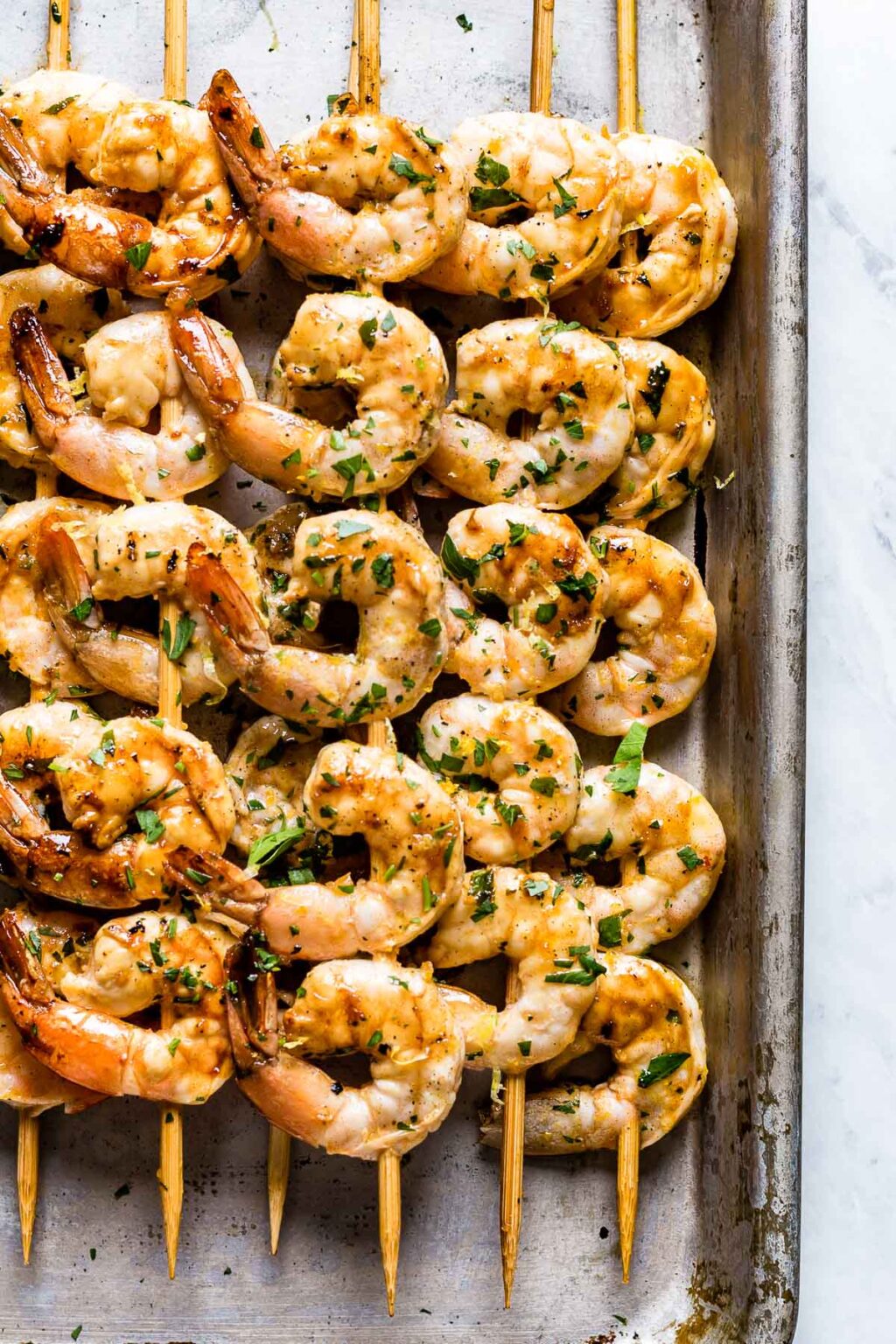 Grilled Shrimp Skewers with Garlic (Best Marinade)- Foolproof Living