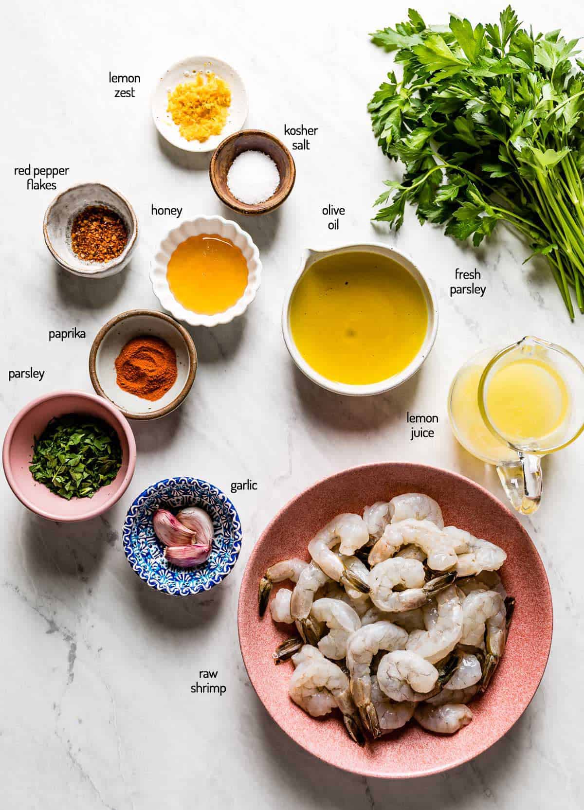Shrimp marinade ingredients