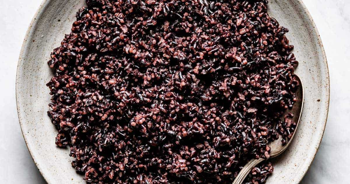 How to Cook Black Rice in the Rice Cooker - Yup, it's Vegan